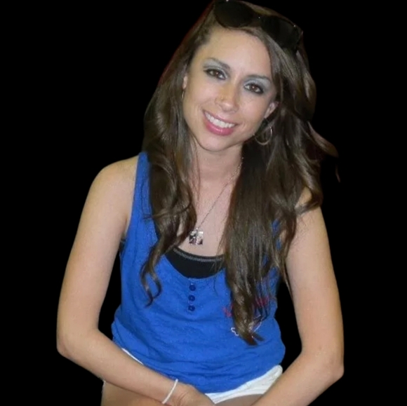 PINK Victoria's Secret XS Texas Rangers Cropped Blue Tank Top - Picture 6 of 6